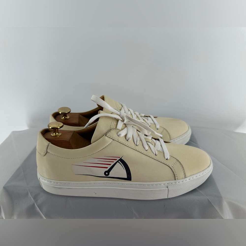 Gianni Gallucci cream leather sneakers - Picture 1 of 7